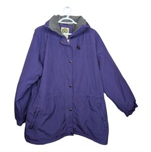 Vintage R&R XL Size 18 Women Fleece Lined Fall Winter Jacket Coat Purple